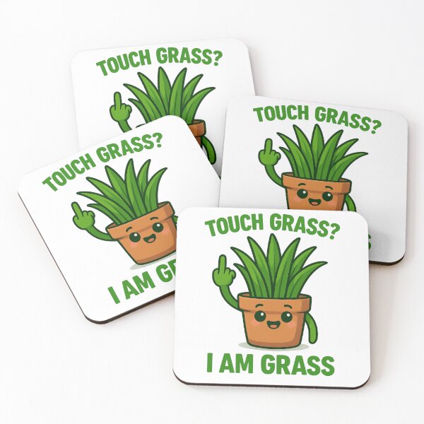 Item preview, Touch Grass I Am Grass Plant designed and sold by TwillTees.