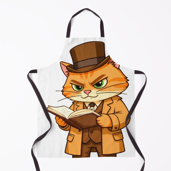 Item preview, Master Cat Analyzes Clues – Deep in His Case File! designed and sold by SmartDesigner-.