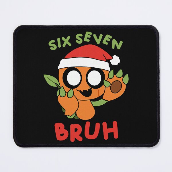Item preview, Six Seven Bruh Funny Christmas Cute Orange Character designed and sold by khdmalakarak.