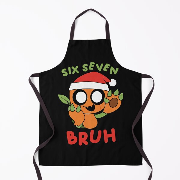 Item preview, Six Seven Bruh Funny Christmas Cute Orange Character designed and sold by khdmalakarak.