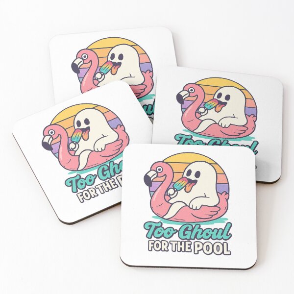 Item preview, Too Ghoul for the Pool Ghost Flamingo designed and sold by TwillTees.