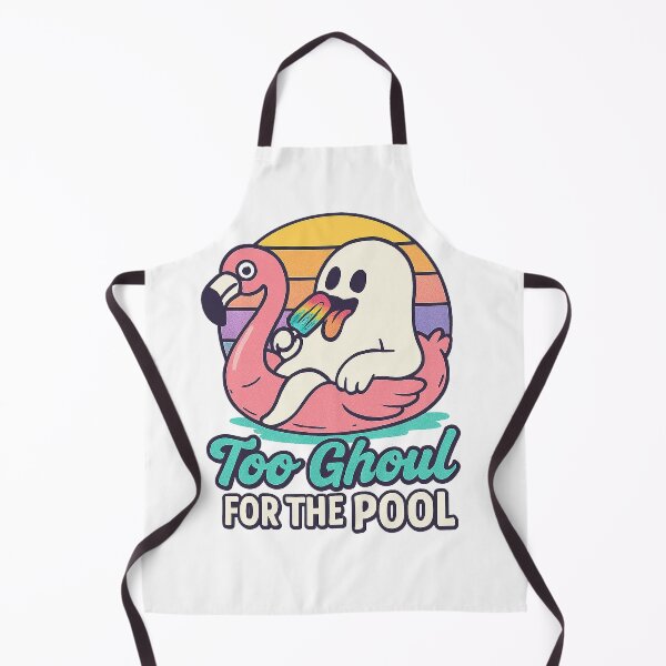 Item preview, Too Ghoul for the Pool Ghost Flamingo designed and sold by TwillTees.