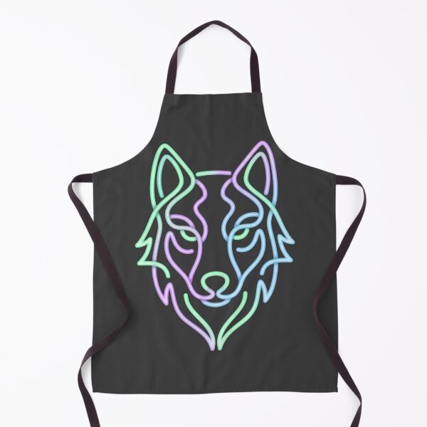 Item preview, Neon Wolf Head | Geometric Line Art Minimalist Design designed and sold by RebelPaintBrush.