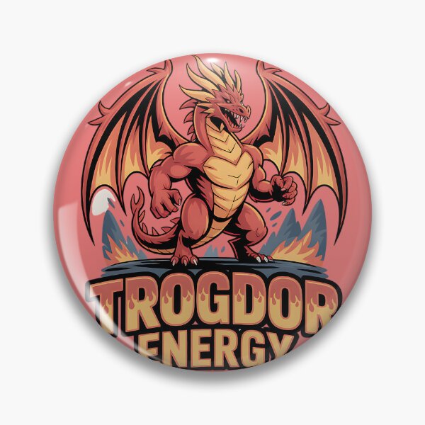 Item preview, Trogdor Energy – Retro Pixel Fire Beast Fantasy Art designed and sold by Zvex_01.