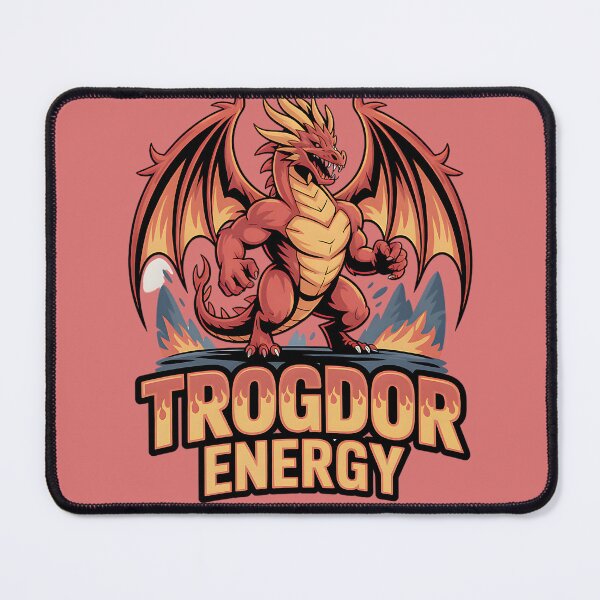 Item preview, Trogdor Energy – Retro Pixel Fire Beast Fantasy Art designed and sold by Zvex_01.