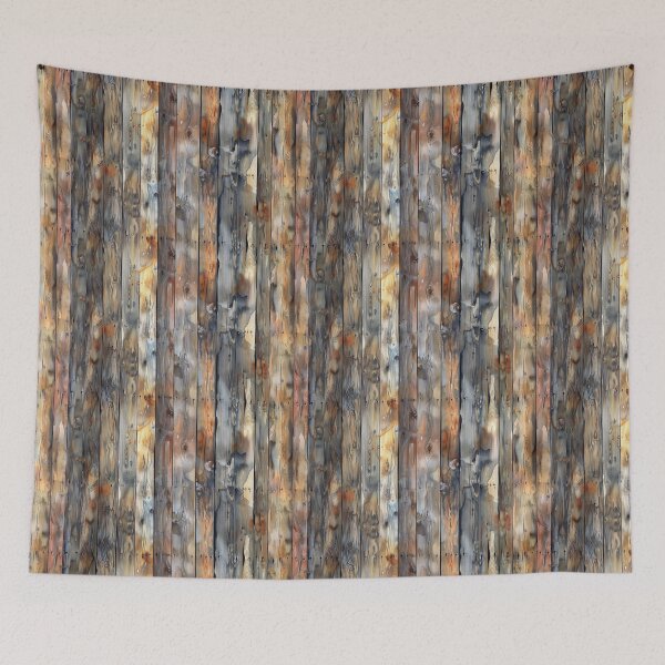 Item preview, Rustic Watercolor Weathered Wood Fence Pattern designed and sold by NTGUILTY.