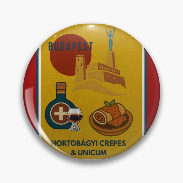 Item preview, Budapest Golden Treat: Hortobágyi Crepes & Herbal Unicum designed and sold by IdolejaArt.