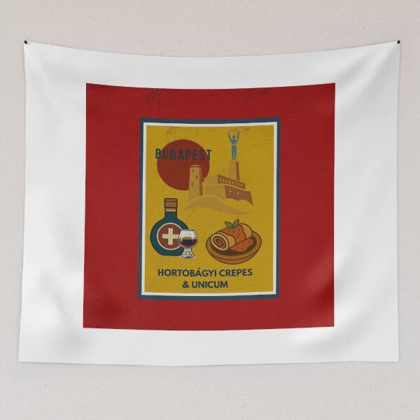 Item preview, Budapest Golden Treat: Hortobágyi Crepes & Herbal Unicum designed and sold by IdolejaArt.