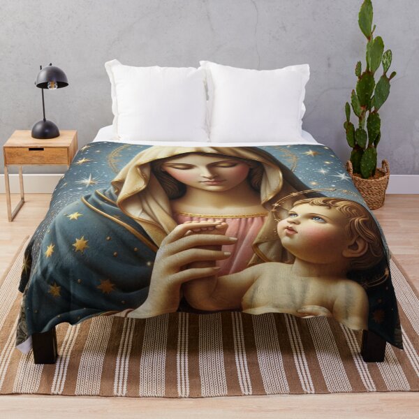 Item preview, Advent Christmas Virgin Mary with baby Jesus designed and sold by JaroDesign2023.