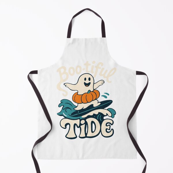 Item preview, Bootiful Tide Ghost Surfing Pumpkin designed and sold by TwillTees.