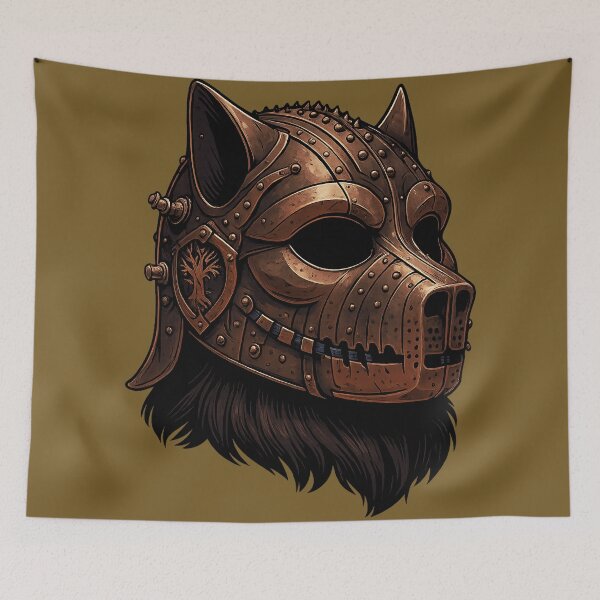 Item preview, Helmet - Armored Wolf Mask designed and sold by Jani-art-world.