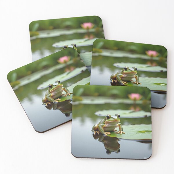 Item preview, Lily Pad Frog – Calm Pond Artwork designed and sold by TreatLLC.