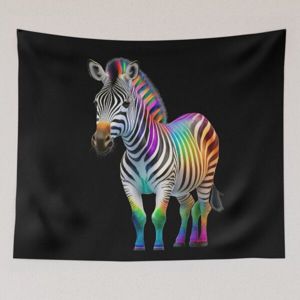 Artikelvorschau, Rainbow Graphic Grace – Zebra Designs entworfen und verkauft von RockitBaby.