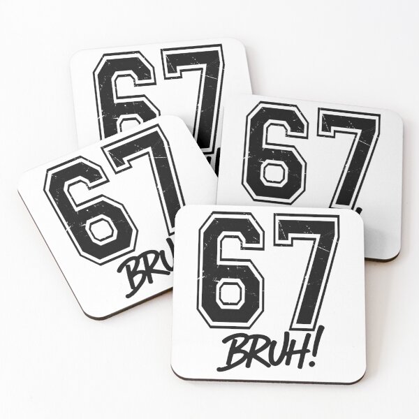 Item preview, Sixty Seven Bruh Bold Strong Number Funny Monochrome  designed and sold by ImeldaSparks.