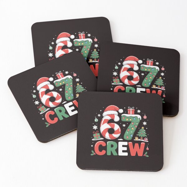 Item preview, Six Seven Crew Christmas Cute Bright Festive Holiday Numbers designed and sold by ImeldaSparks.