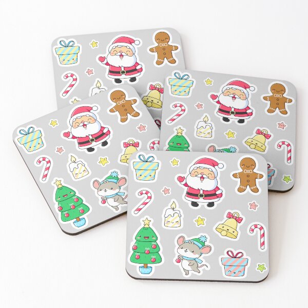 Item preview, Kawaii Christmas Stickers designed and sold by InfiniteOnyx.