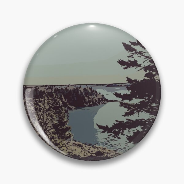 Item preview, Eastport Maine Bluff [Almost B&W Vector] designed and sold by dragonsinn.