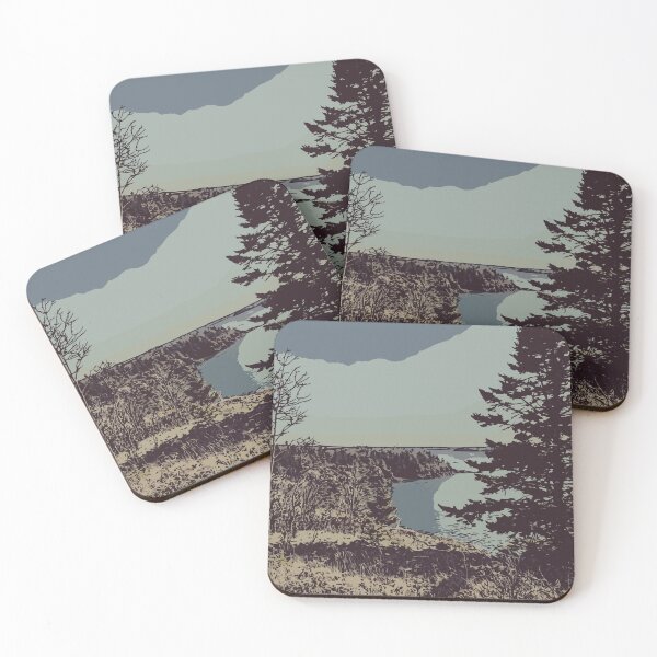 Item preview, Eastport Maine Bluff [Almost B&W Vector] designed and sold by dragonsinn.