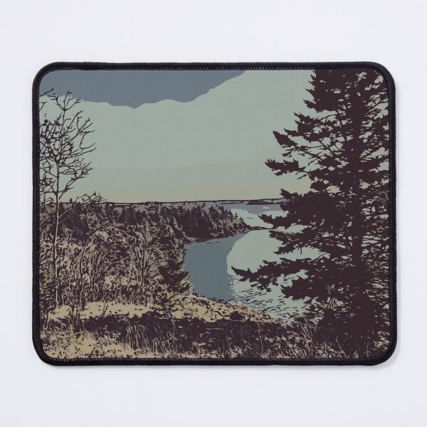 Item preview, Eastport Maine Bluff [Almost B&W Vector] designed and sold by dragonsinn.