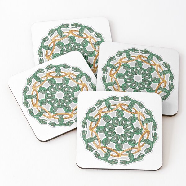 Item preview, Double headed green snake mandala designed and sold by DaveDanchuk.