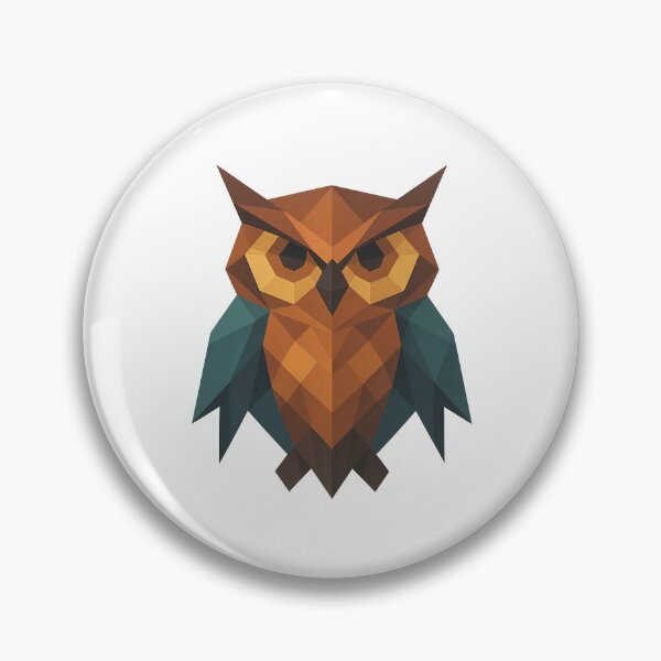 Item preview, Geometric Polygonal Owl Illustration designed and sold by Le Grand Requin.