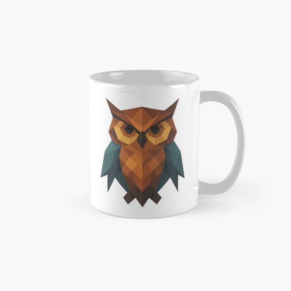 Item preview, Geometric Polygonal Owl Illustration designed and sold by Le Grand Requin.