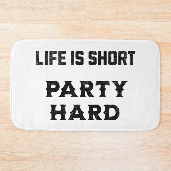 Item preview, Life Is Short Party Hard Bold Typography Party Logo designed and sold by ldjcustomdesign.