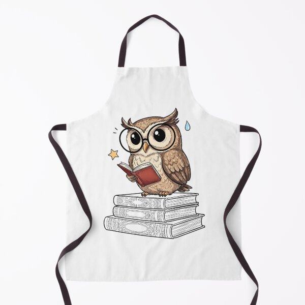 Item preview, Vintage Owl Reading Book designed and sold by Steele-Art.