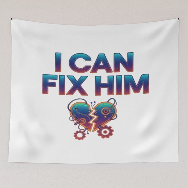 Item preview, "I Can Fix Him" - Empowering & Witty Modern Design for Strong Women designed and sold by NovaBou.