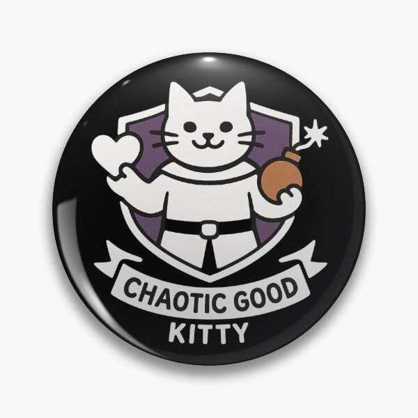 Item preview, Chaotic Good Kitty – DnD Alignment Cat Shirt designed and sold by PurfectAttitude.