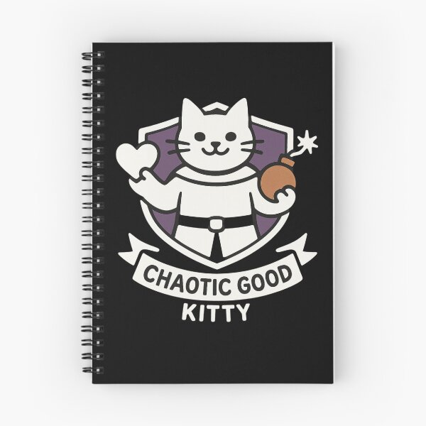 Item preview, Chaotic Good Kitty – DnD Alignment Cat Shirt designed and sold by PurfectAttitude.