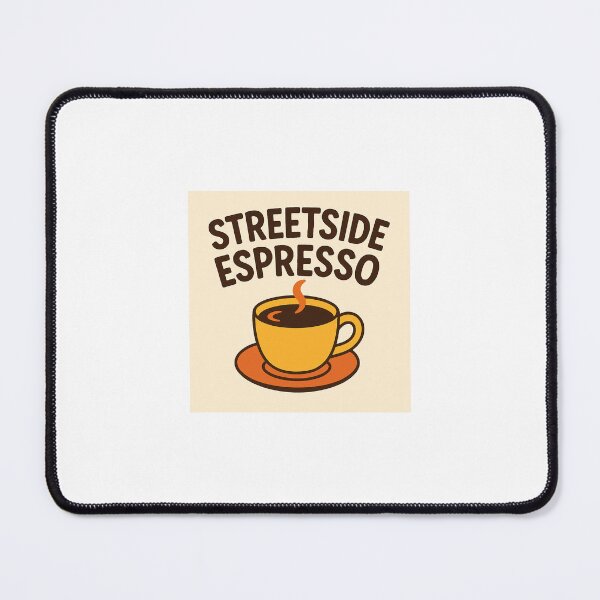 Item preview, Streetside Espresso — Minimal Coffee Poster, Mug & T-Shirt | Modern Cafe Art designed and sold by WhimsyByPaul.redbubble.com.