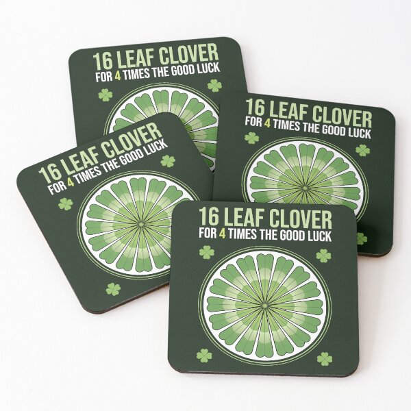 Item preview, 16 Leaf Clover: For 4 Times the Good Luck designed and sold by VividGraphicCo.