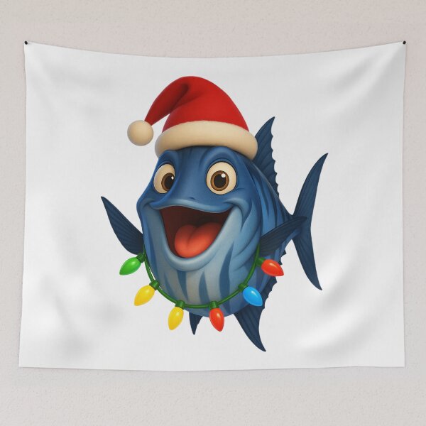 Item preview, Christmas Wahoo Fish designed and sold by Sillytoe.