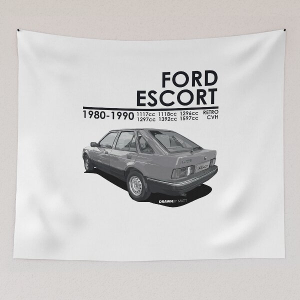 Item preview, Ford Escort Drawing designed and sold by DrawnByMatt.