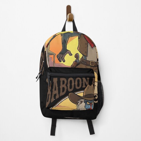 Item preview, Baboon Cowboy: Funny Wild West Monkey Gunslinger designed and sold by ChefsSpicyFits.