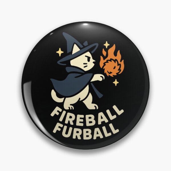 Item preview, Fireball Furball – Wizard Cat RPG T-Shirt designed and sold by PurfectAttitude.