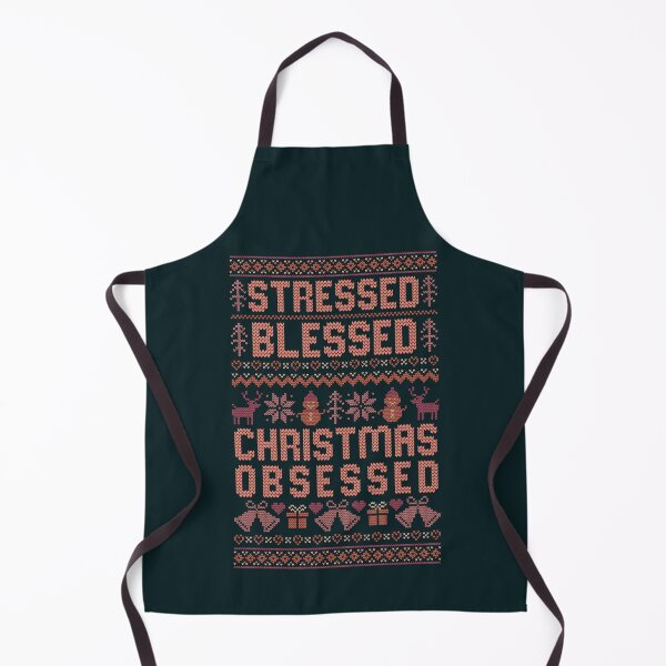 Item preview, Cozy Up with the Stressed, Blessed & Christmas Obsessed Ugly Christmas Sweater, Winter Holiday, Matching Family Design – Perfect for the Holidays! designed and sold by zenturtlemerch.