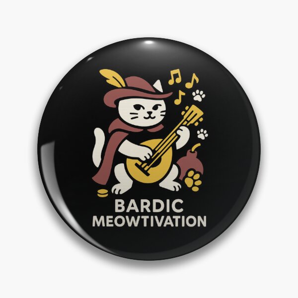 Item preview, Bardic Meowtivation – Bard Cat DnD Shirt designed and sold by PurfectAttitude.