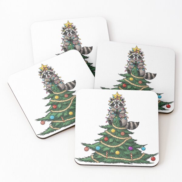 Item preview, Funny Raccoon Christmas Tree Topper Chaos designed and sold by Stag Prime Shop.
