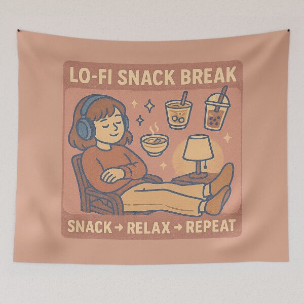 Item preview, Lo-Fi Snack Break designed and sold by peaknerd.
