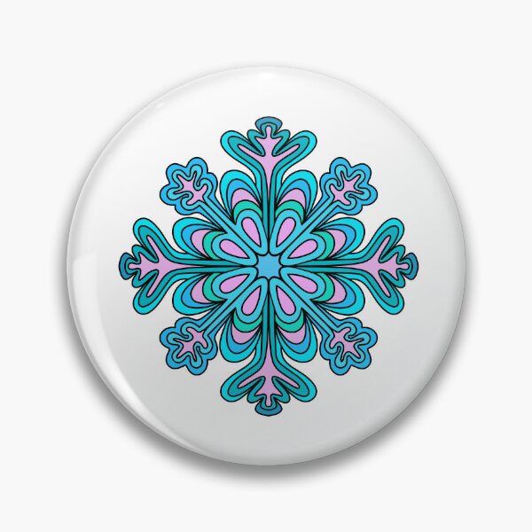 Item preview, Blue And Pink Snowflake designed and sold by Sartoris Art.