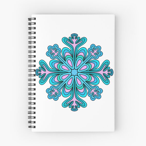 Item preview, Blue And Pink Snowflake designed and sold by Sartoris Art.