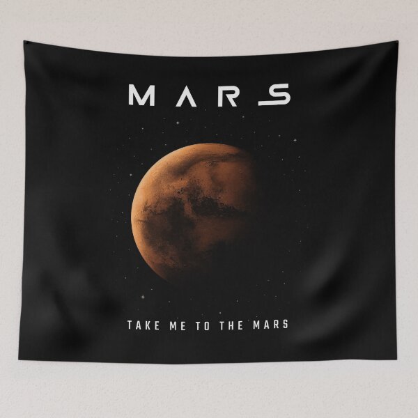 Item preview, Red Planet Mars | Take Me To The Mars | Minimal Space Aesthetic  designed and sold by Zenzy Customs.