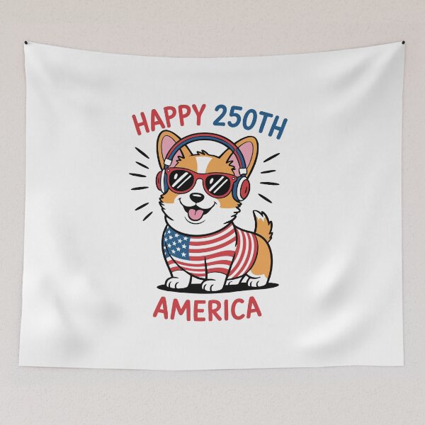 Item preview, Happy 250th America Patriotic Corgi  designed and sold by billyperks.