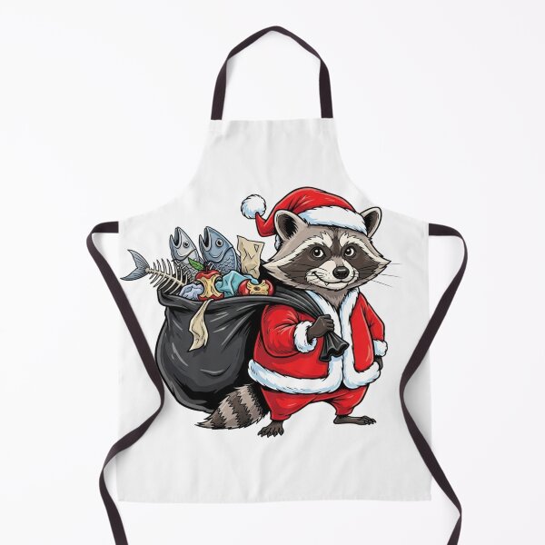 Item preview, Funny Santa Raccoon Carrying Trash Bag Gift Sack designed and sold by Stag Prime Shop.