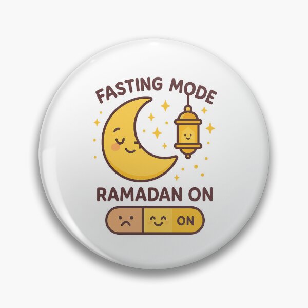 Item preview, Fasting Mode Ramadan On – Kawaii Crescent Moon & Lantern designed and sold by DiamondSkyShirt.