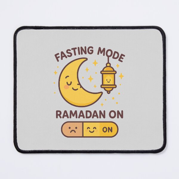 Item preview, Fasting Mode Ramadan On – Kawaii Crescent Moon & Lantern designed and sold by DiamondSkyShirt.