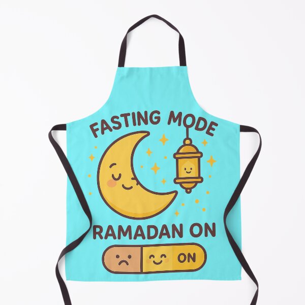 Item preview, Fasting Mode Ramadan On – Kawaii Crescent Moon & Lantern designed and sold by DiamondSkyShirt.