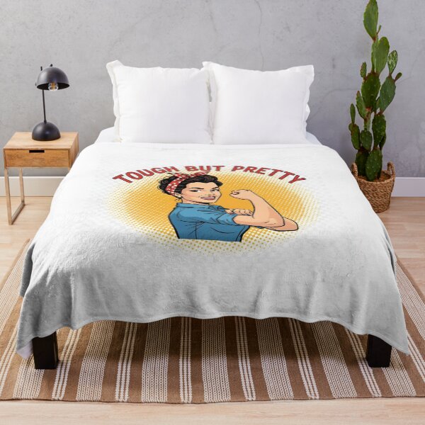 Item preview, Tough But Pretty – Retro Rosie the Riveter Style Empowerment Shirt designed and sold by Kayluv1.